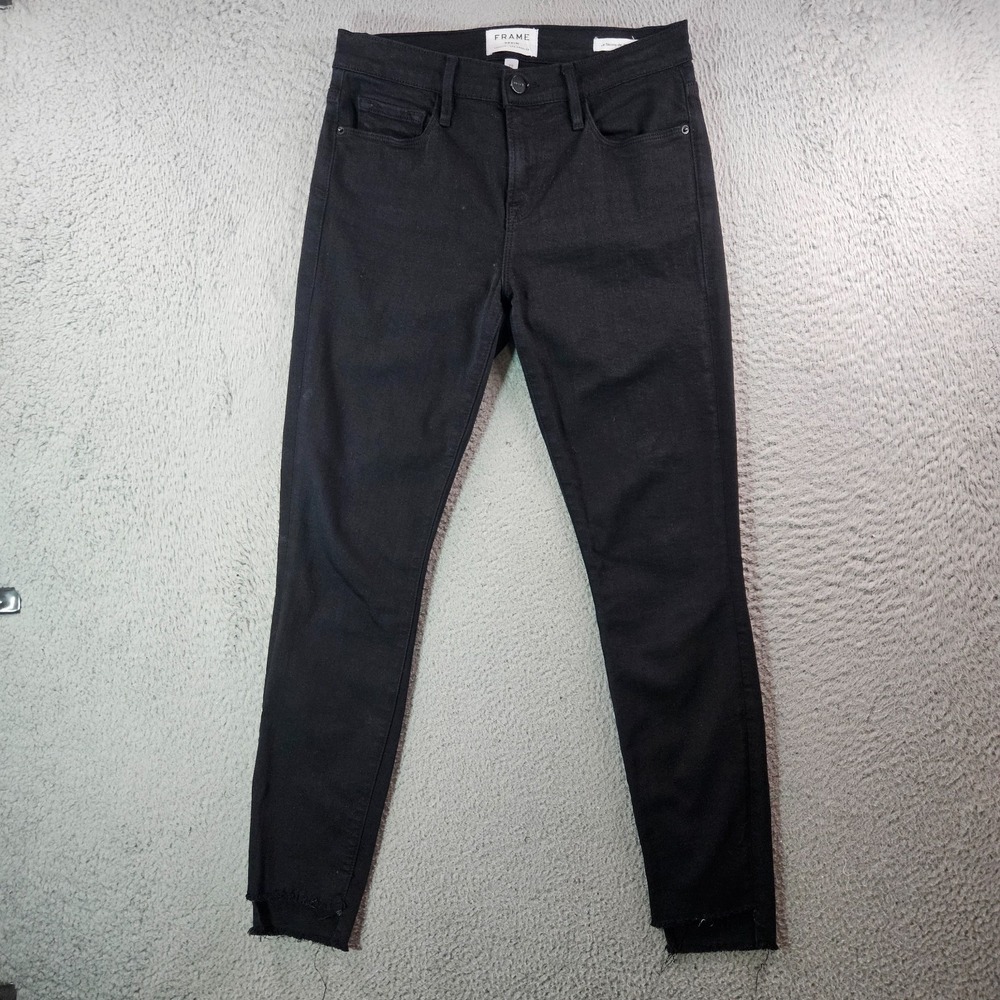 Frame Jeans Women Size 25 Le Skinny de Jeanne Stretch Black